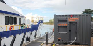Tidal Transit has deployed a Charge Qube battery energy storage system (BESS) from Fellten to support onshore charging for e-Ginny, the company’s landmark retrofit electric crew transfer vessel (E-CTV).